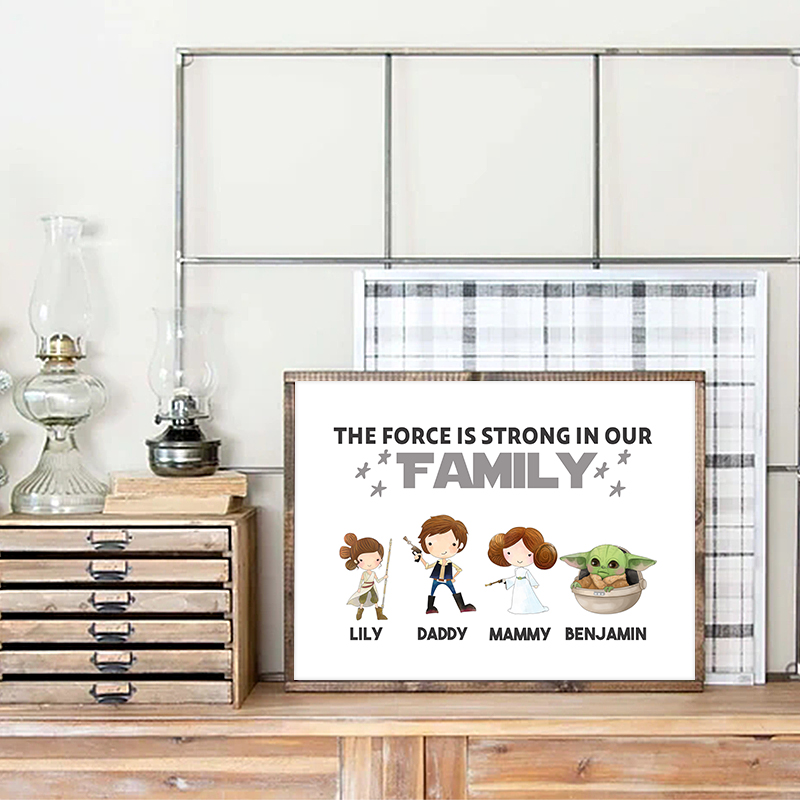 Personalized Family Name Print - Baby Yoda Nursery ulasan dan harga