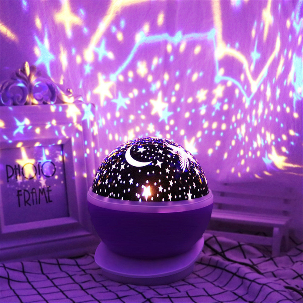 Night Lamp Projector Starry Sk - Baby Nursery Table Lamp ulasan dan harga