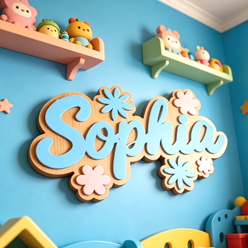 Personalized Floral Themed Nam - Baby Nursery Baby ulasan dan harga