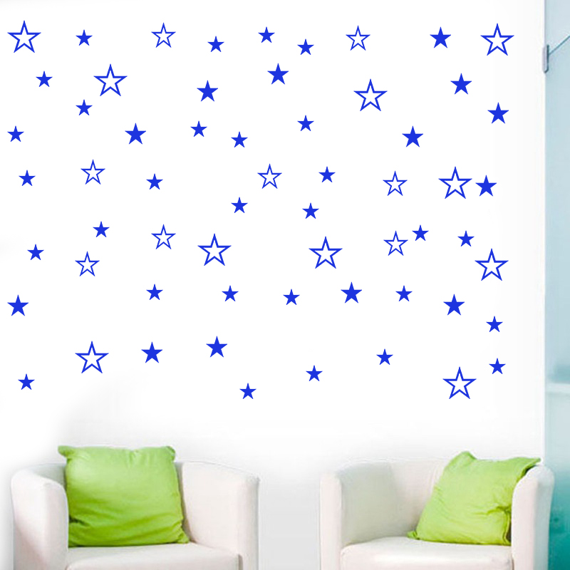 Mixed Size Hollow Solid Stars  - Baby Nursery Labels ulasan dan harga