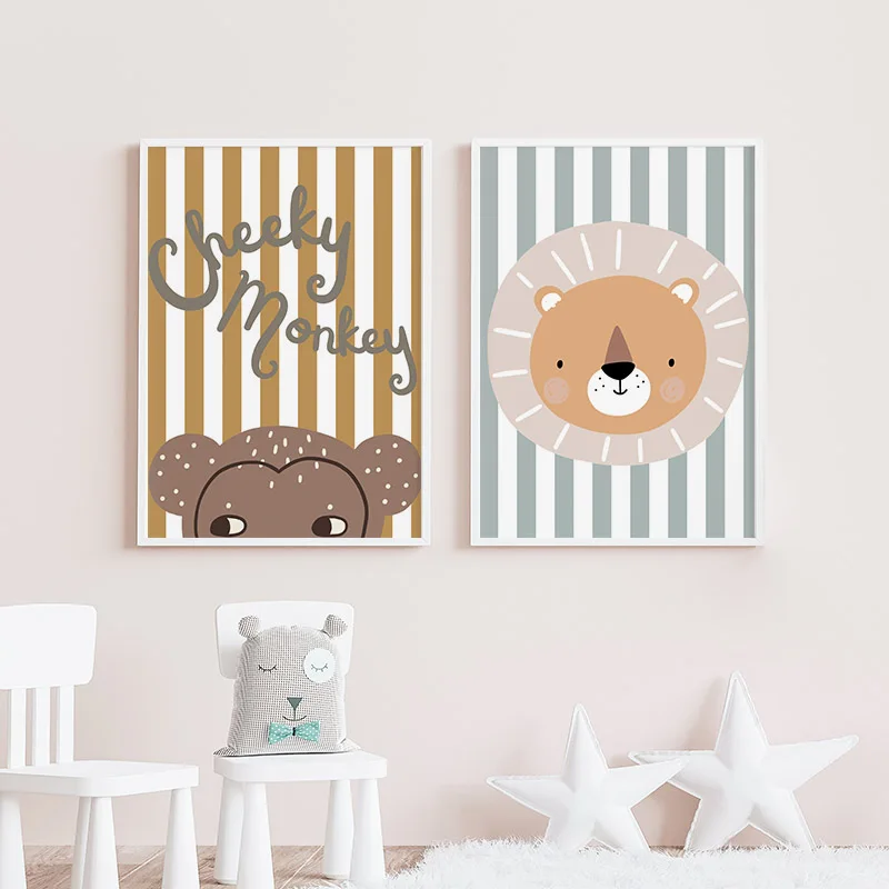 Cartoon Giraffe Leopard Lion M - Baby Nursery Giraffe ulasan dan harga