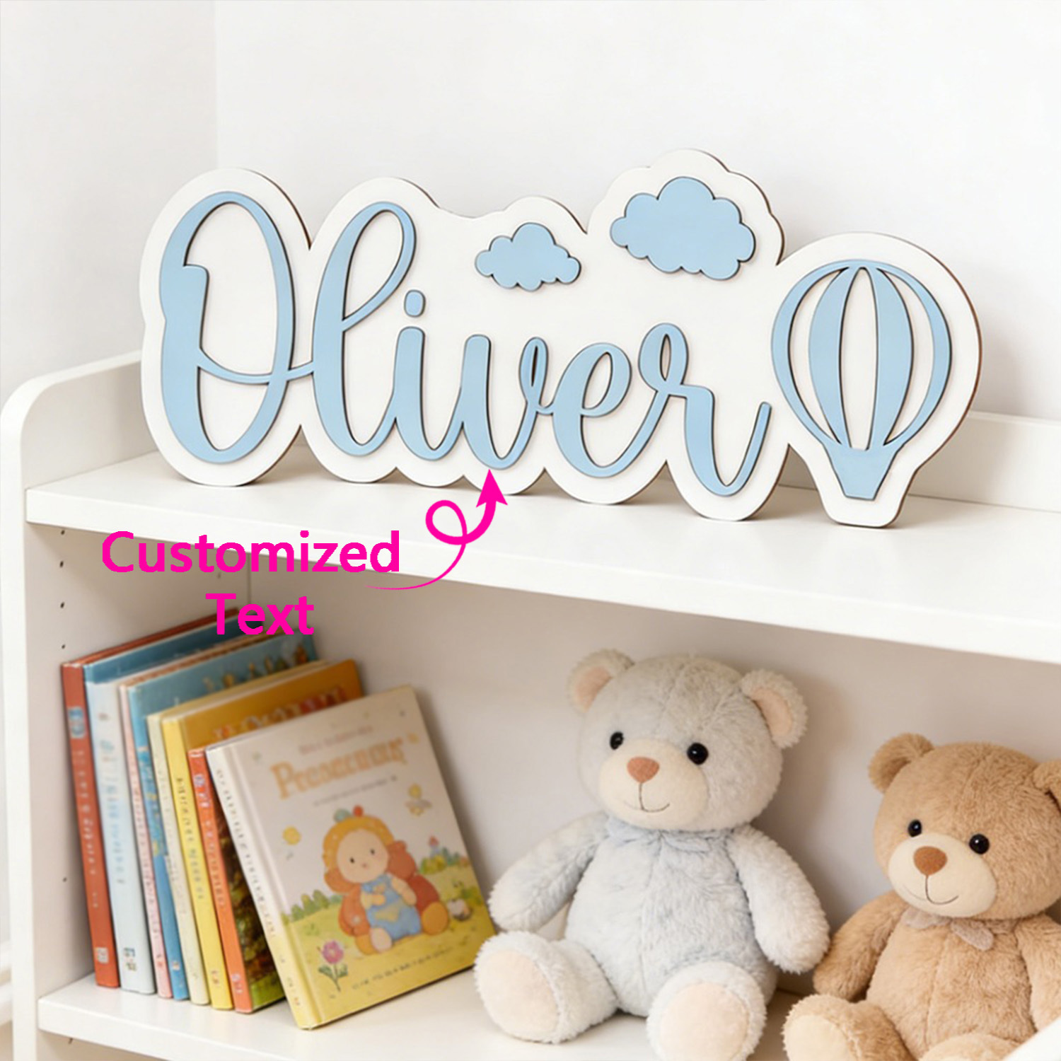 Personalized Hot Air Balloon & - Baby Nursery Baby ulasan dan harga