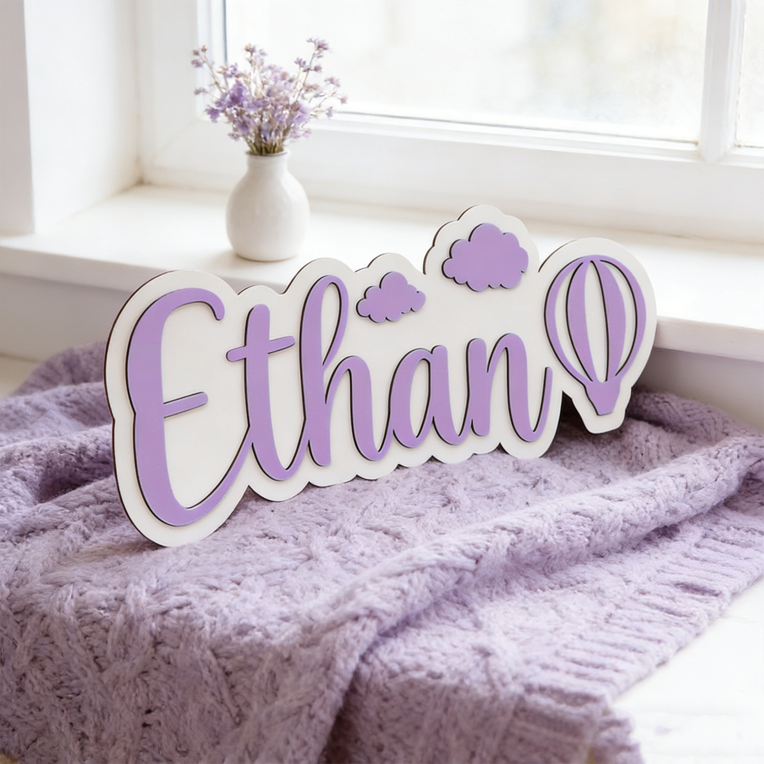 Personalized Hot Air Balloon & - Baby Nursery Baby ulasan dan harga