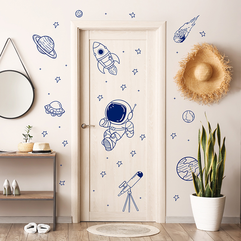 Cartoon Universe Astronaut Pla - Baby Nursery Decor Boy ulasan dan harga