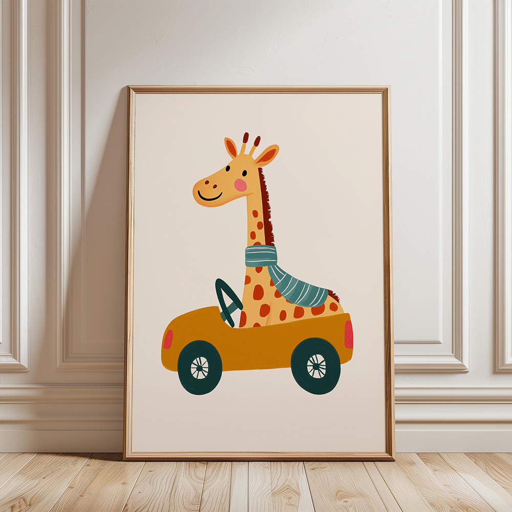 Circus Monkey Wall Art Birthda - Baby Nursery Giraffe ulasan dan harga