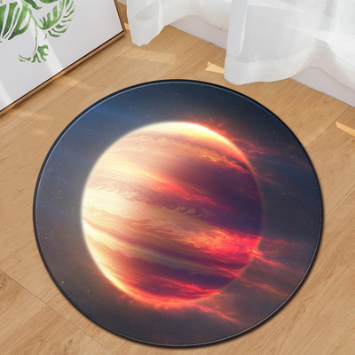 Realistic Blue Full Moon Print - Soft Rug Nursery ulasan dan harga