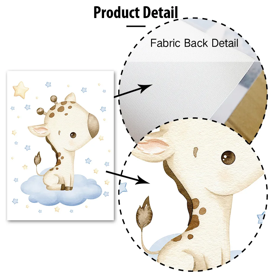 Cute Giraffe Moon Cloud Stars  - Baby Nursery Giraffe ulasan dan harga
