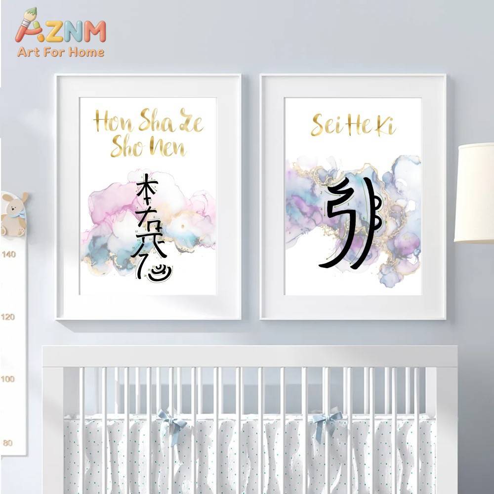AZNM Cute Cartoon Animal Canva - Baby Nursery Giraffe ulasan dan harga