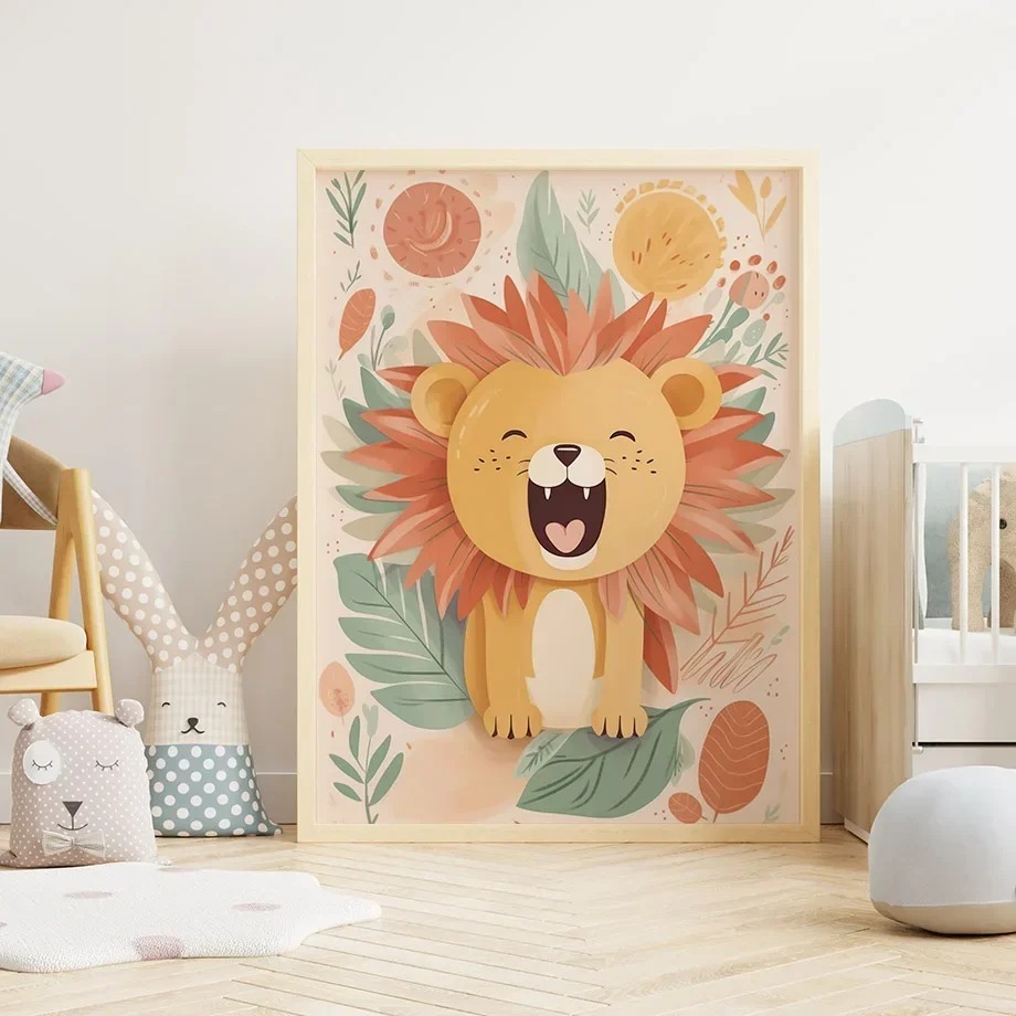 Lion Deer Giraffe Toucan Fox H - Baby Nursery Giraffe ulasan dan harga